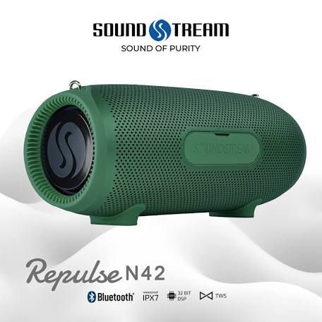 Soundstream(USA) REPULSE N42 (IPX7 waterproof/portable/Bluetooth with 30W TypeC charging) - 1 Year Warranty