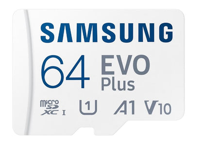 Samsung EVO Plus microSDXC Memory Card 64GB/128GB/256GB/512GB, With Adapter