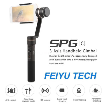 FeiyuTech SPGC (3-Axis Gimbal) With Free Extension Pole - 1 Year Local Warranty