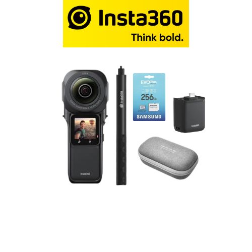 Insta360 ONE RS 1-Inch 360 With Invisible Selfie Stick, MicroSD 256GB