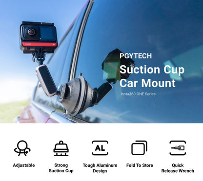 Insta360 Suction Cup Car Mount - ONE RS,GO 2,ONE X2,ONE R,ONE X,ONE X3