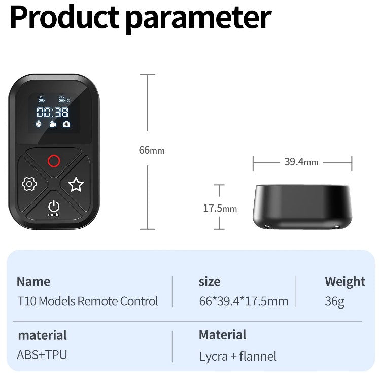 Telesin T10 Remote Controller for Gopro Hero 8/9/10/11/Max