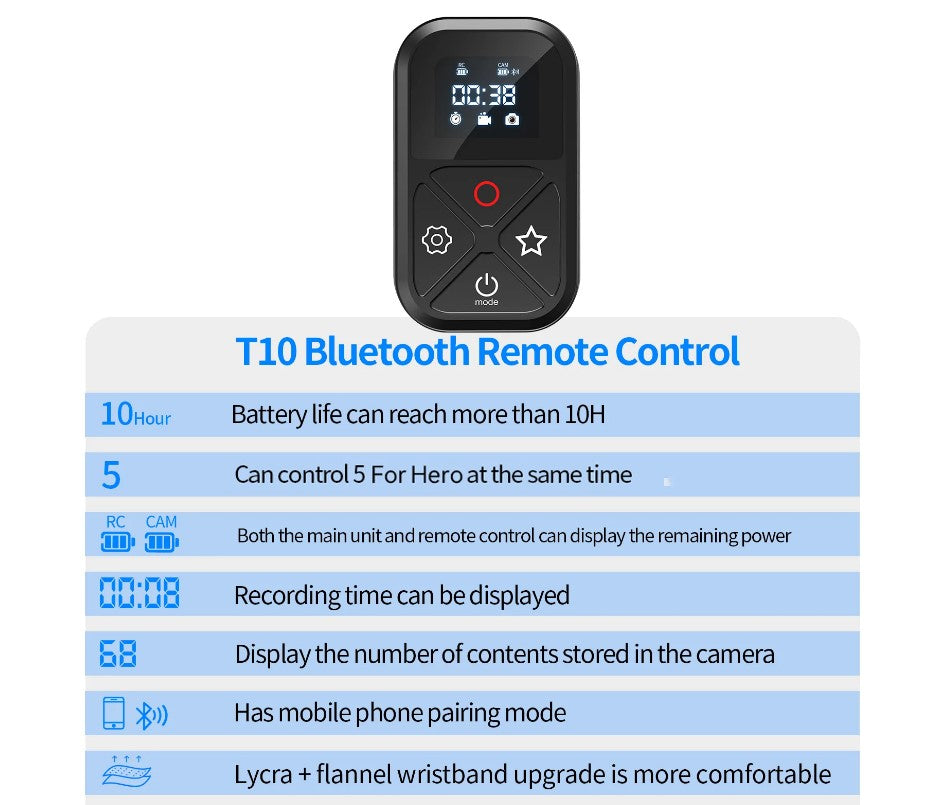 Telesin T10 Remote Controller for Gopro Hero 8/9/10/11/Max